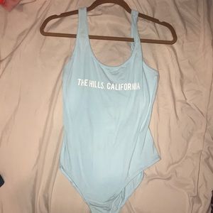 *brand new: the hills, CA baby blue bodysuit